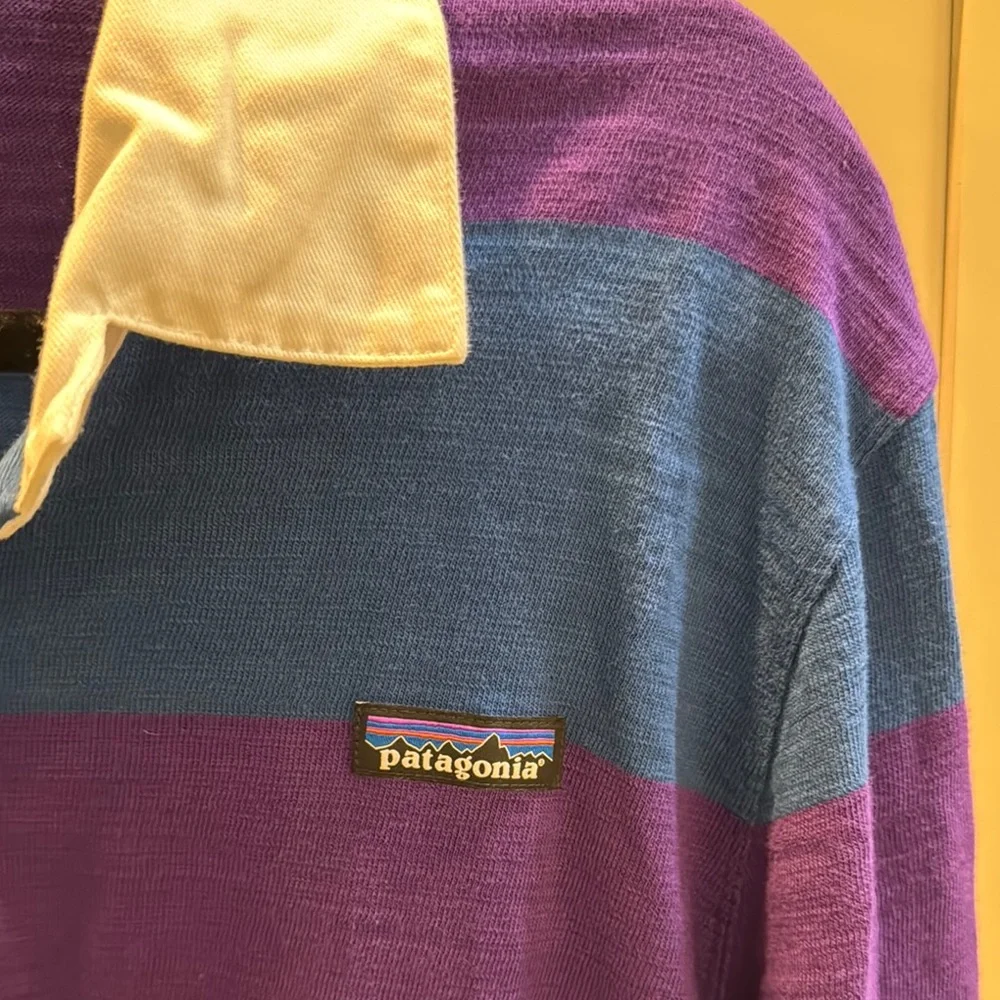 Patagonia Men's Striped Rugby Shirt - size M - Picture 3 of 7
